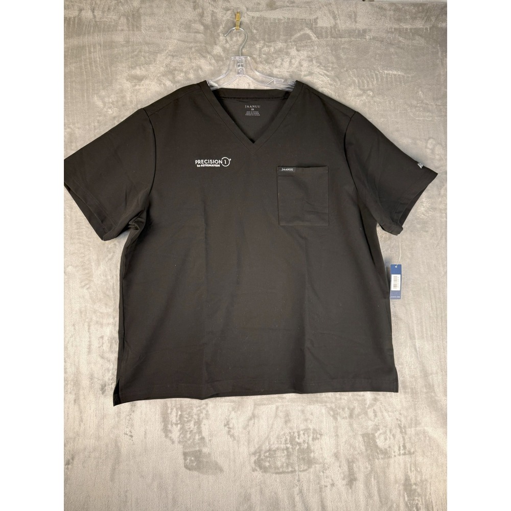 Jaanuu 2X Mens Black Precision 1 for Astigmatism Alcon Scrub Top Uniform‎